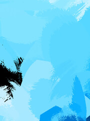 Wall art. Unique and creative illustration. Brush stroked painting. Abstract background of colorful brush strokes. Brushed vibrant wallpaper. Painted artistic creation.