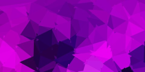 Light purple, pink vector poly triangle template.