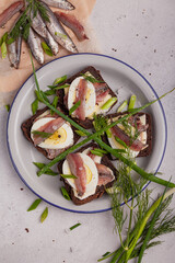 Fish sandwiches on a plate