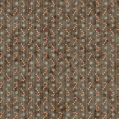 Christmas, seamless pattern Candy and snowflakes, on the striped back, beige