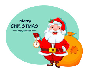 Santa Claus. Merry Christmas and Happy New Year