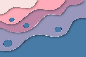 abstract pastel waves with fluid shapes