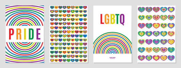 White Sign pride lgbt symbol rainbow. flag colorful vector - obrazy, fototapety, plakaty