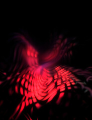 Light particle trails. Light explosion star with glowing particles and lines. Beautiful moving abstract rays background.