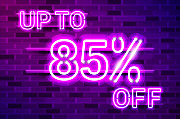 UP TO 85 percent OFF glowing purple neon lamp sign