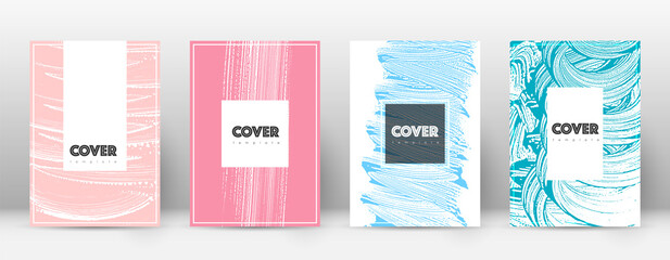 Cover page design template. Hipster brochure layou