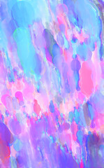 Contemporary art. Hand made painting. Modern artwork. Painting with brushstrokes of watercolor on surface. 2d illustration. Artistic background image. Abstract painting on canvas. Colorful texture.