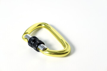 climbing equipment on a white background