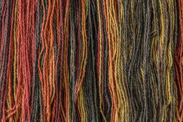 dyeing yarn for the background