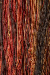 dyeing yarn for the background