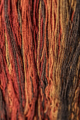 dyeing yarn for the background