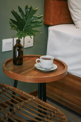 White pillows, duvet and duvet case on a bed