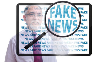 Fake news concept in information manipulation concept