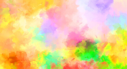 Brushed Painted Abstract Background. Brush stroked painting. Artistic vibrant and colorful wallpaper.