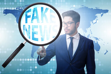 Fake news concept in information manipulation concept
