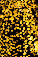Holiday abstract texture. Christmas and new year background with golden blur