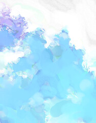 2d illustration. Artistic background image. Abstract painting on canvas. Contemporary art. Hand made painting. Colorful texture. Modern artwork. Painting with brushstrokes of watercolor on surface.