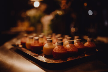 Petit jus à boire en dessert