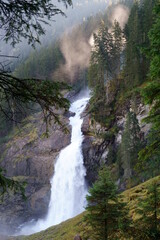 Fototapeta na wymiar Landscape view on Krimml waterfall, Austria