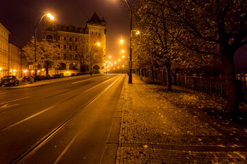 Autumn morning in Prague