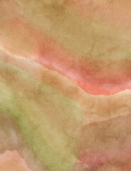 Watercolor abstract painting with pastel colors. Soft color painted illustration of calming composition for poster, wall art, banner, card, book cover or packaging. Modern brush strokes painting.