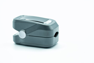 A pulse oximeter isolated on white