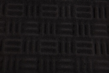 Acoustic foam or tiles for sound dampening. Music room. Soundproof room. Maze profile acoustic foam.