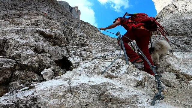 Trekking su via ferrata nel Catinaccio