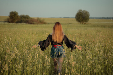 girl in the field
