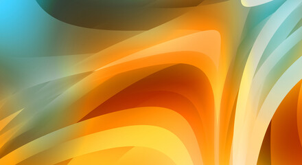 Abstract background with colorful gradient. Vibrant graphic wallpaper with stripes design. Fluid 2D illustration of modern movement.