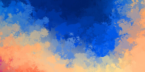 Brushed Painted Abstract Background. Wild chaotic brushstrokes. Strokes of paint. 2D Illustration. Brush stroked painting.