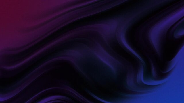 A dark purple, red and blue looped 4K motion graphic background animation. Trippy, abstract, cloth or liquid style animation that creates a unique and interesting background