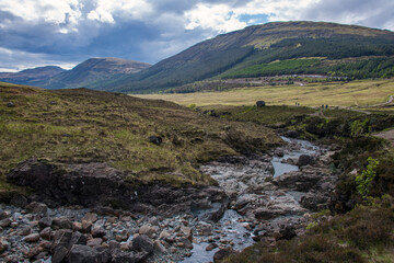 Landscape photographed in Scotland, in Europe. Picture made in 2019.