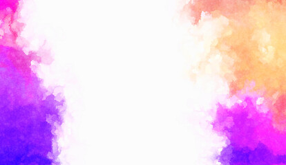 Watercolor painted background. Abstract Illustration wallpaper. Brush stroked painting. 2D Illustration.
