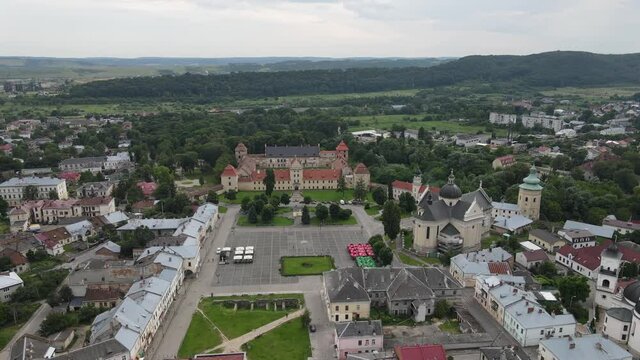ancient castle in Zhovkva in Ukraine