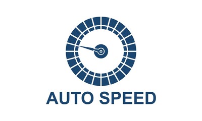 Fototapeta Circle speedometer illustration logo design obraz