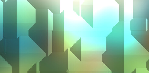 Fototapeta premium Polygonal background. Colorful wallpaper with geometric design. Digital 3d illustration.