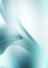 Fototapeta premium Fluid abstract background with colorful gradient. 2D illustration of modern movement.