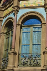 Venecian  and beautiful blue window