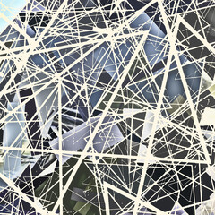 Modern art. Colorful contemporary artwork. Color strokes of paint. Brushstrokes on abstract background. Brush painting.