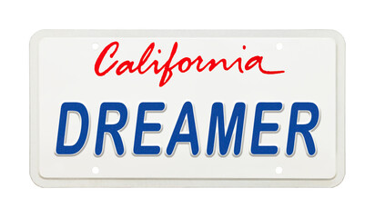 California Dreamer License Plate