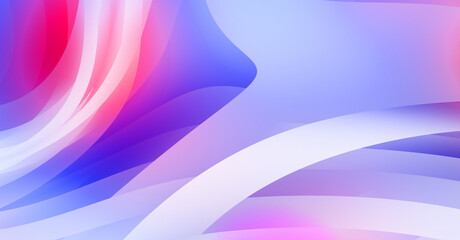 Abstract background with colorful gradient. Vibrant graphic wallpaper with stripes design. Fluid 2D illustration of modern movement.