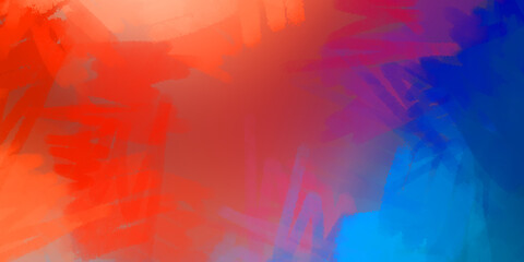 Brushed Painted Abstract Background. Brush stroked painting. Artistic vibrant and colorful wallpaper.