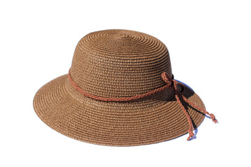 Beautiful summer hat isolated on white background