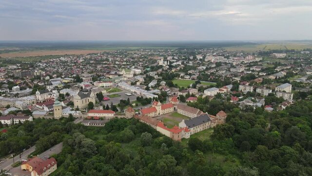 ancient castle in Zhovkva in Ukraine