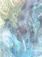 Watercolor brushstrokes. Modern art. Abstract texture. 2d illustration. Expressive handmade watercolors on surface. Colorful backdrop. Multi color backdrop. Contemporary wall art.