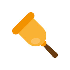 happy merry christmas bell icon