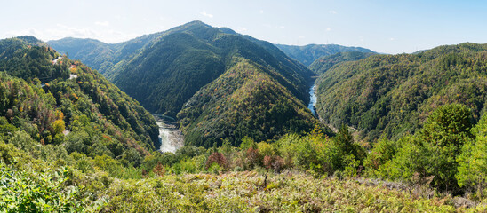 嵐山高雄パークウェイからの景色