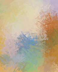 Brushed Painted Abstract Background. Brush stroked painting. Artistic vibrant and colorful wallpaper..