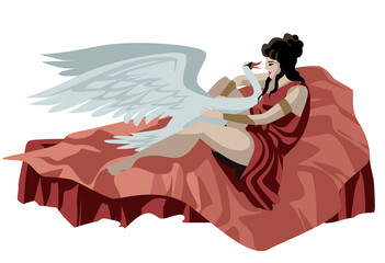 Leda and the zeus in the shape of a swan © matiasdelcarmine